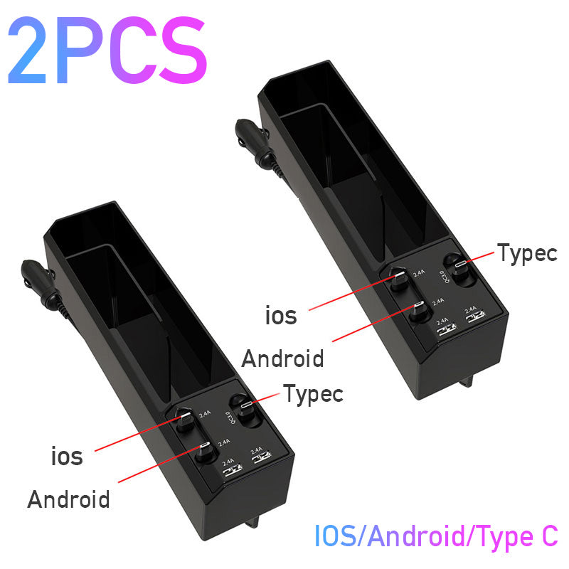 Premium Car Seat Organizer with Charging Hub – Smart Storage Upgrade
