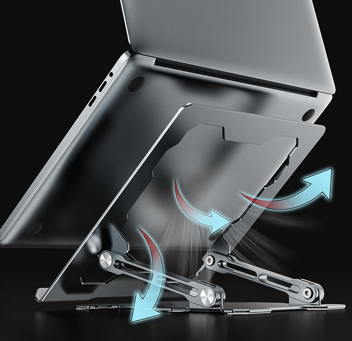Portable Aluminum Laptop Stand – Foldable & Adjustable